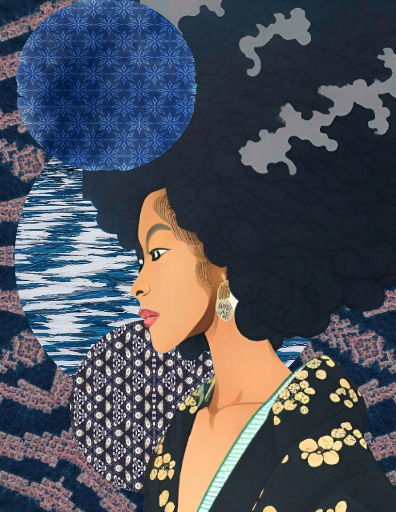 Naomi #2 Collage Art Print