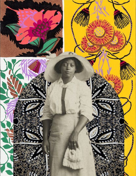 Rita Mae Heritage Collage Art Print